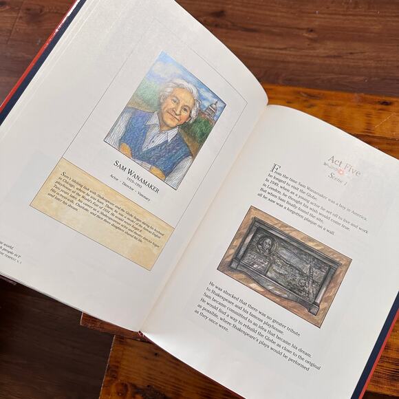 Vintage 1999 William Shakespeare & The Globe Hardcover Book - Picture 8 of 11